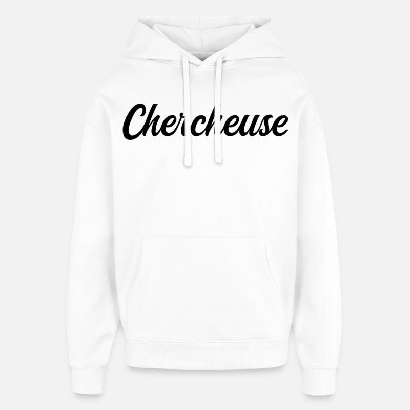 Chercheuse Science Recherche Laboratoire Innovatio - Sweat à capuche unisexe Stanley/Stella Oversized - blanc