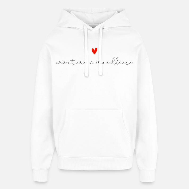 Créature merveilleuse - Sweat à capuche unisexe Stanley/Stella Oversized - blanc