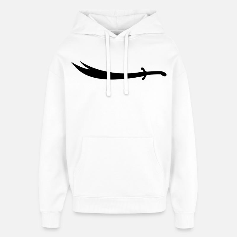 Ali Épée Zülfikar - Sweat à capuche unisexe Stanley/Stella Oversized - blanc