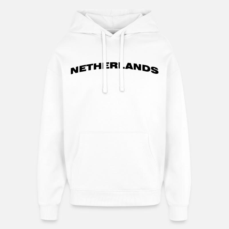 Pays-Bas - Sweat à capuche unisexe Stanley/Stella Oversized - blanc