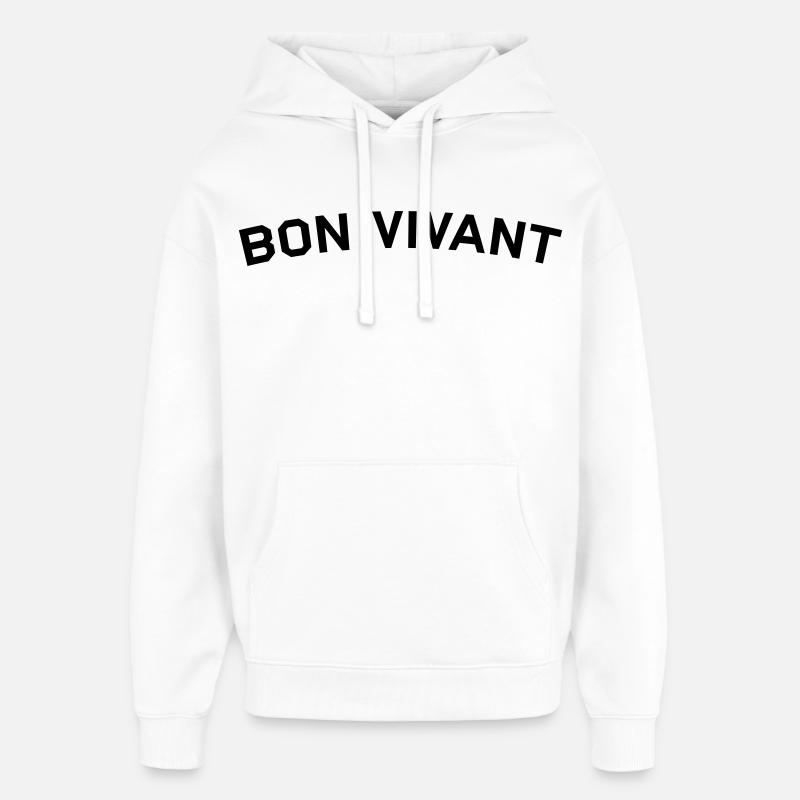 Bon vivant - Sweat à capuche unisexe Stanley/Stella Oversized - blanc