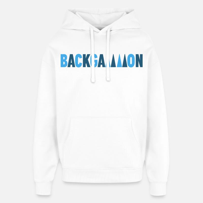 Backgammon - Oversized Unisex Hoodie von Stanley/Stella - Weiß