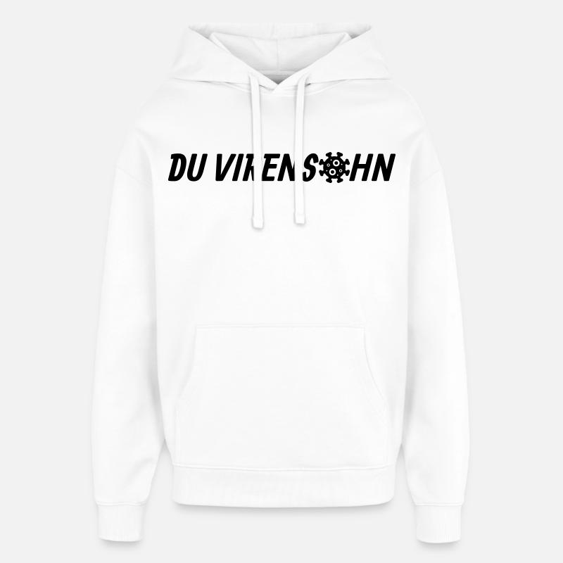 Fils d’un virus - Sweat à capuche unisexe Stanley/Stella Oversized - blanc
