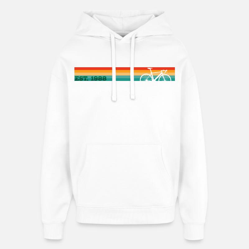 Millésime 1988 - Sweat à capuche unisexe Stanley/Stella Oversized - blanc