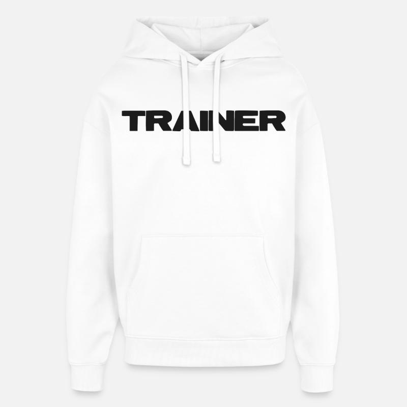 Trainer Bold - Oversized Unisex Hoodie von Stanley/Stella - Weiß