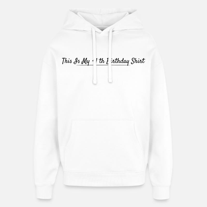 41e Anniversaire 41 ans Anniversaire - Sweat à capuche unisexe Stanley/Stella Oversized - blanc