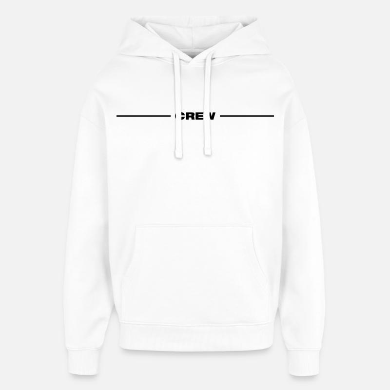 Ligne d’équipage - Sweat à capuche unisexe Stanley/Stella Oversized - blanc