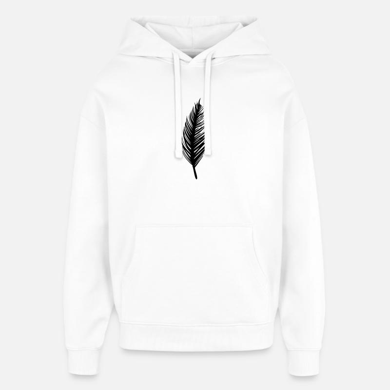 plume - Sweat à capuche unisexe Stanley/Stella Oversized - blanc