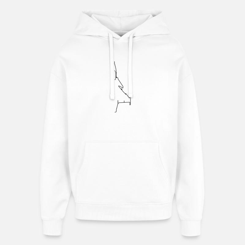 Flugzeug - Oversized Unisex Hoodie von Stanley/Stella - Weiß