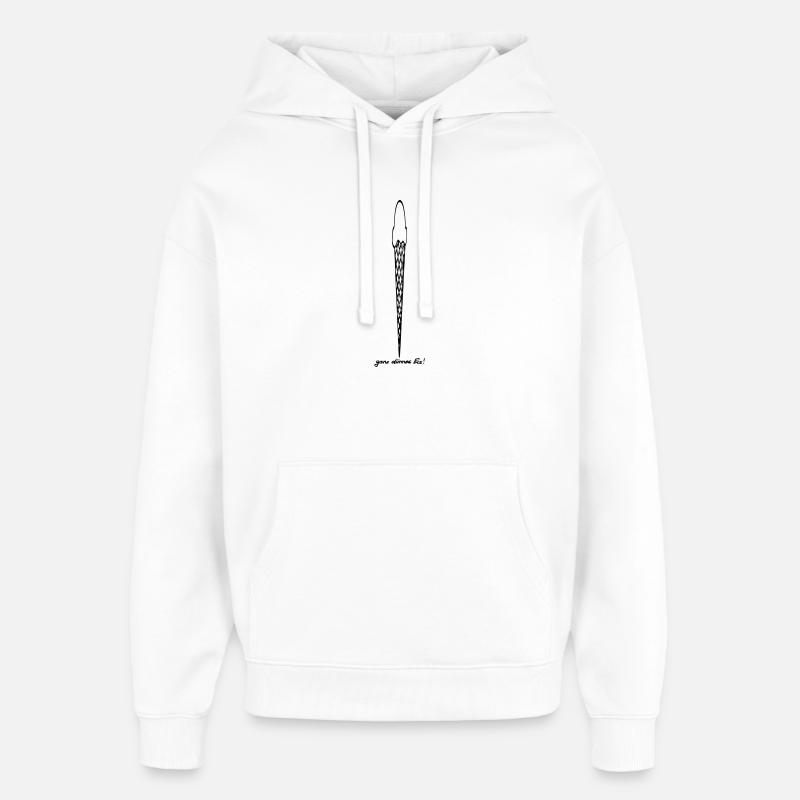 ganz dünnes Eis - Oversized Unisex Hoodie von Stanley/Stella - Weiß