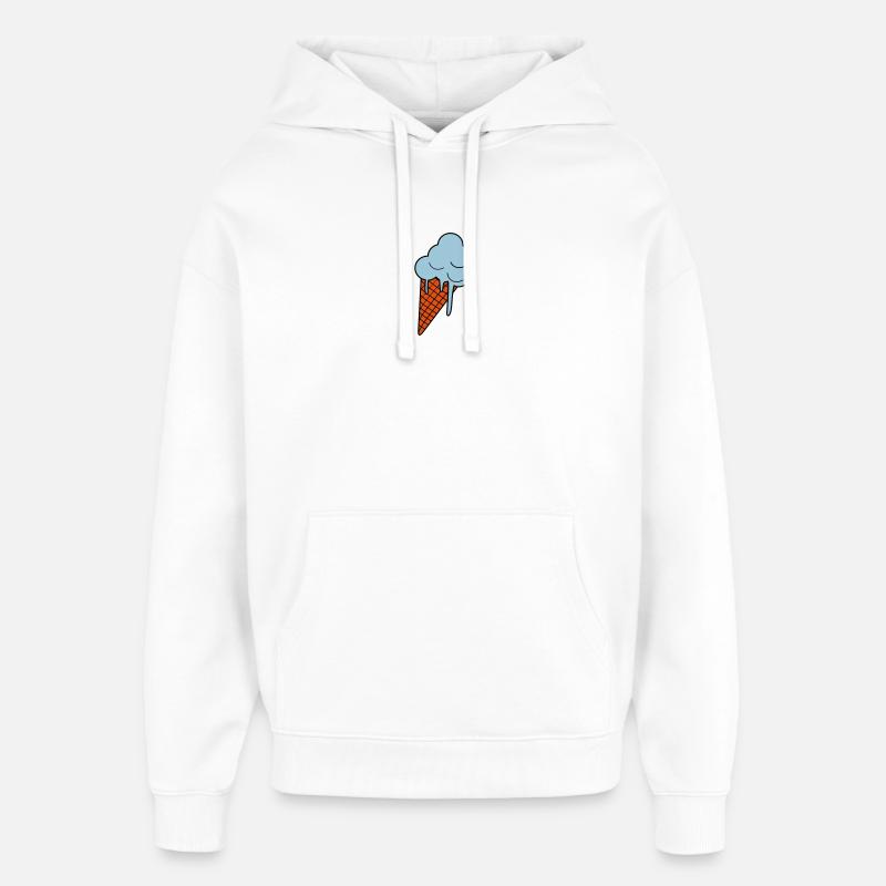 Fonte des glaces - Sweat à capuche unisexe Stanley/Stella Oversized - blanc