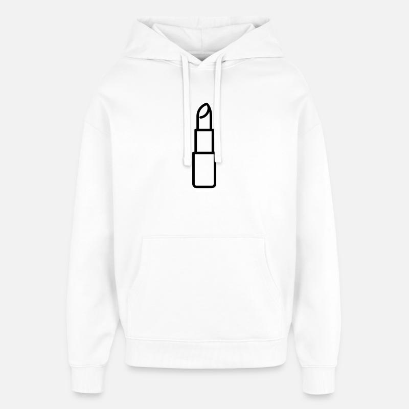 Lippenstift - Oversized Unisex Hoodie von Stanley/Stella - Weiß