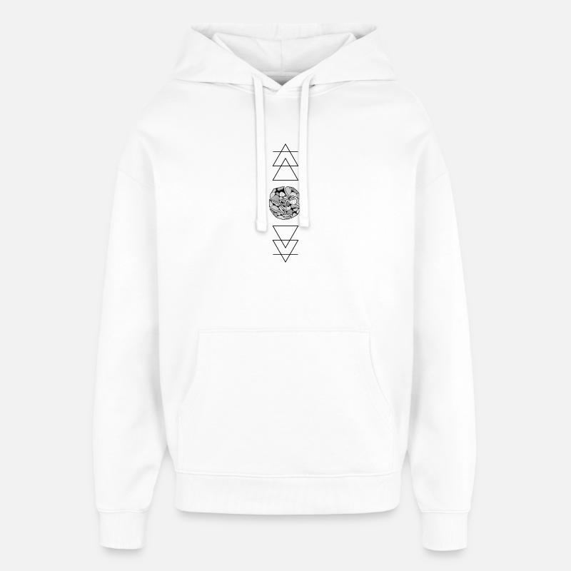 cosmos - Sweat à capuche unisexe Stanley/Stella Oversized - blanc