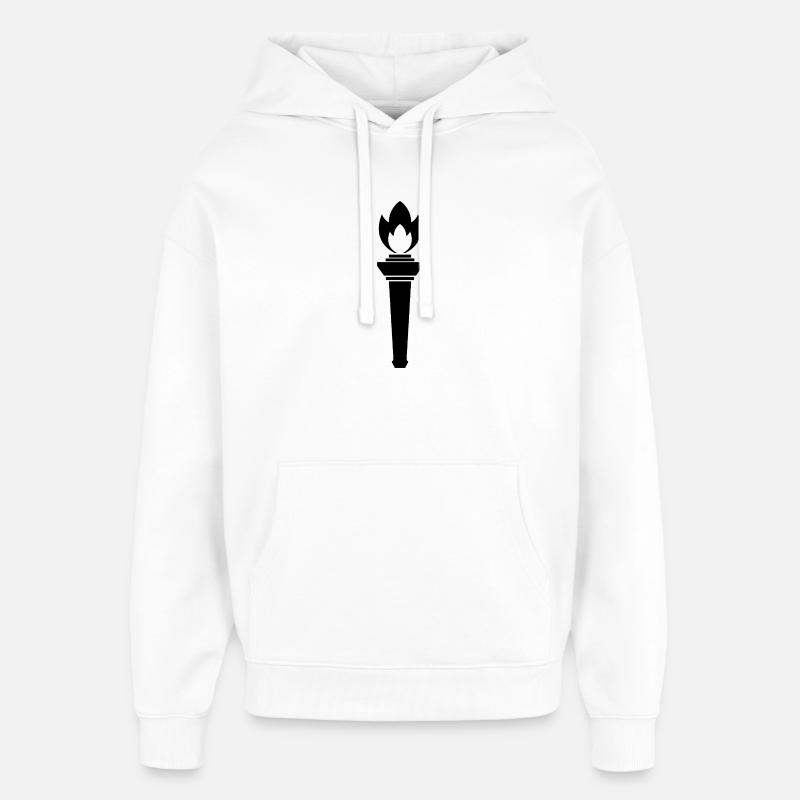 Torche - Sweat à capuche unisexe Stanley/Stella Oversized - blanc