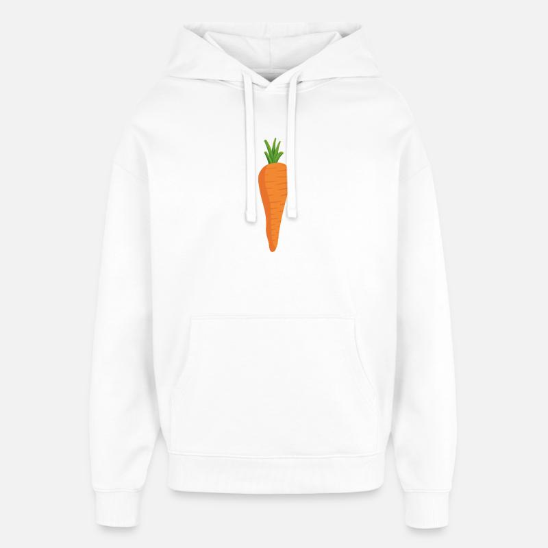 Carotte fraîche - Sweat à capuche unisexe Stanley/Stella Oversized - blanc