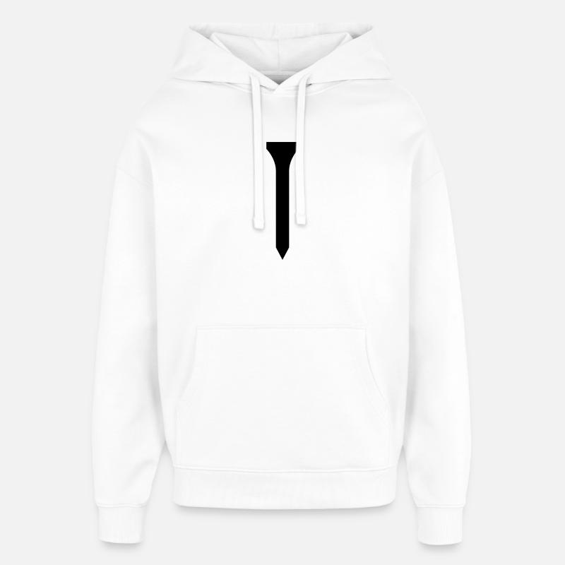 Golf Tee - Oversized Unisex Hoodie by Stanley/Stella - white