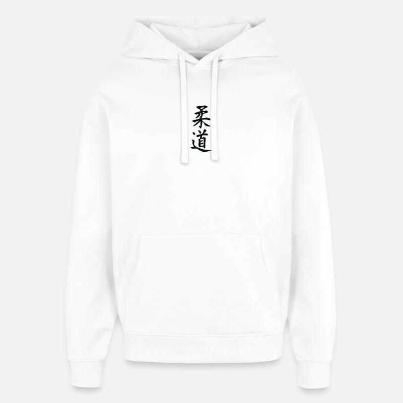 Judo - Sweat à capuche unisexe Stanley/Stella Oversized - blanc