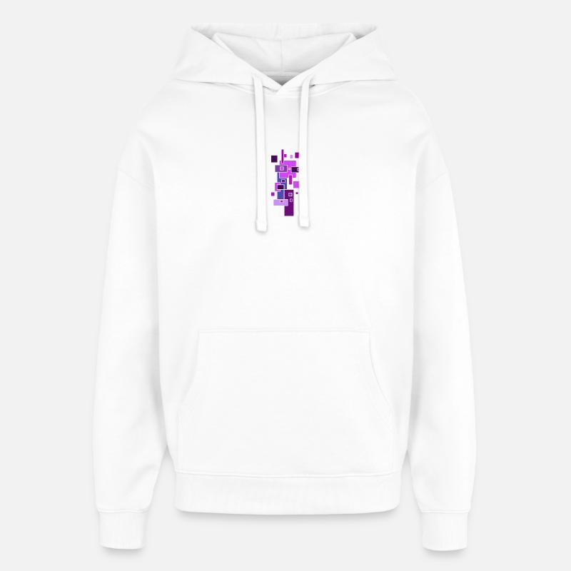 Blocs de construction Architecture Modèle - Sweat à capuche unisexe Stanley/Stella Oversized - blanc