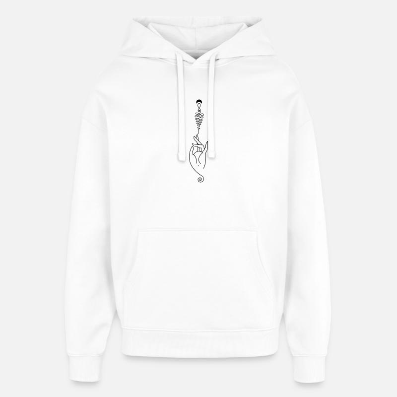 Énergie créative – Créativité spirituelle - Sweat à capuche unisexe Stanley/Stella Oversized - blanc