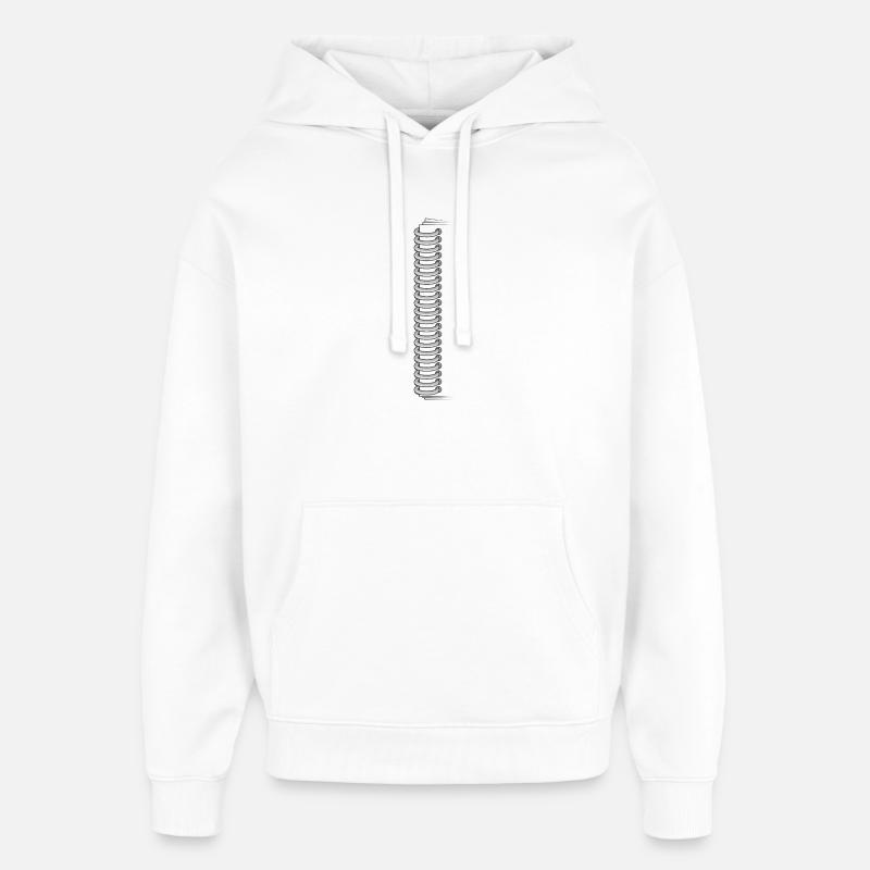 POST-SCRIPTUM - Sweat à capuche unisexe Stanley/Stella Oversized - blanc