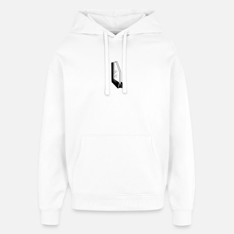 Vitrier en verre thermovitré - Sweat à capuche unisexe Stanley/Stella Oversized - blanc