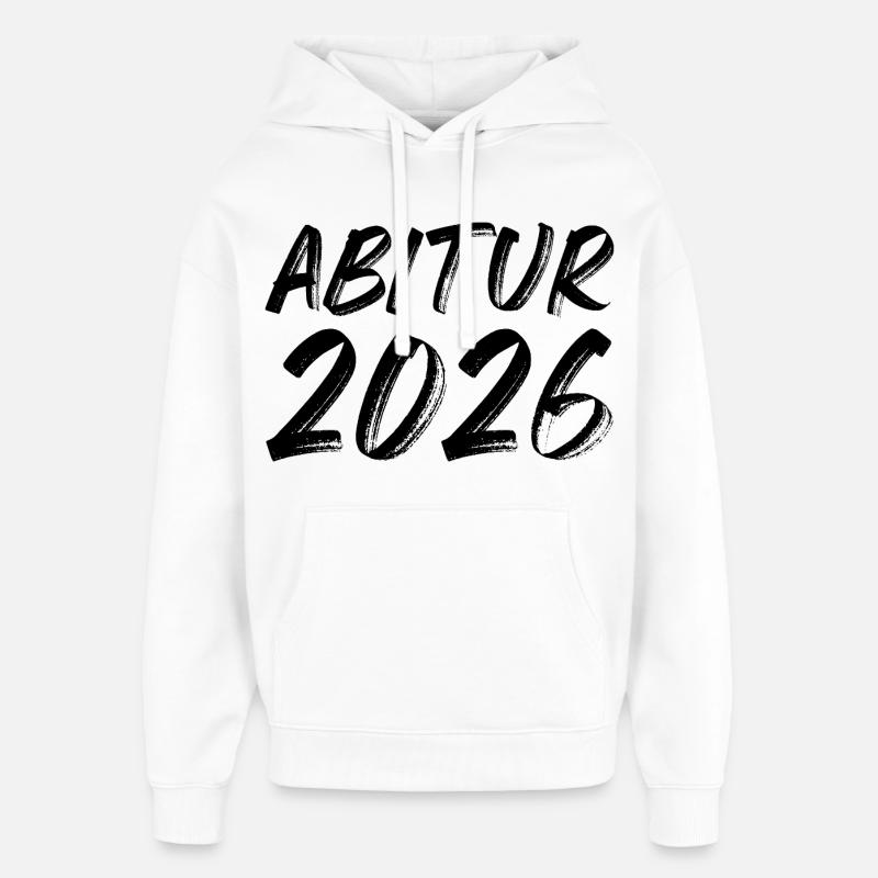 Abitur 2026 - Sweat à capuche unisexe Stanley/Stella Oversized - blanc