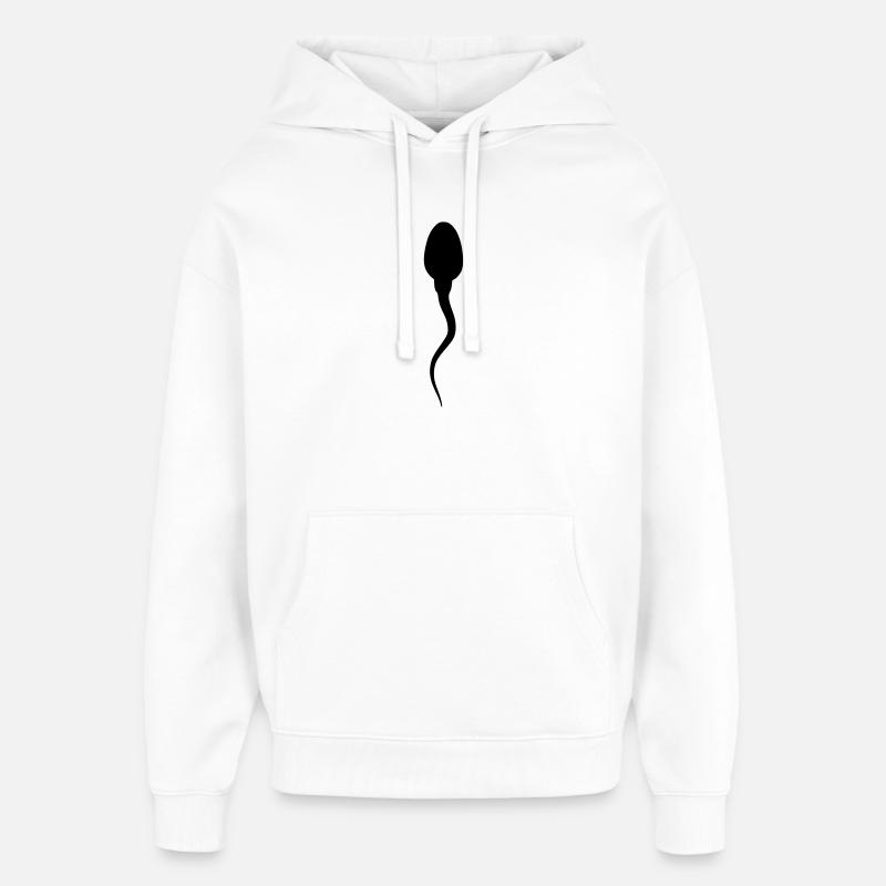 spermatozoide - Sweat à capuche unisexe Stanley/Stella Oversized - blanc