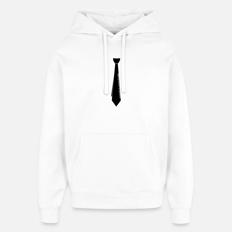 cravate élégante - Sweat à capuche unisexe Stanley/Stella Oversized - blanc