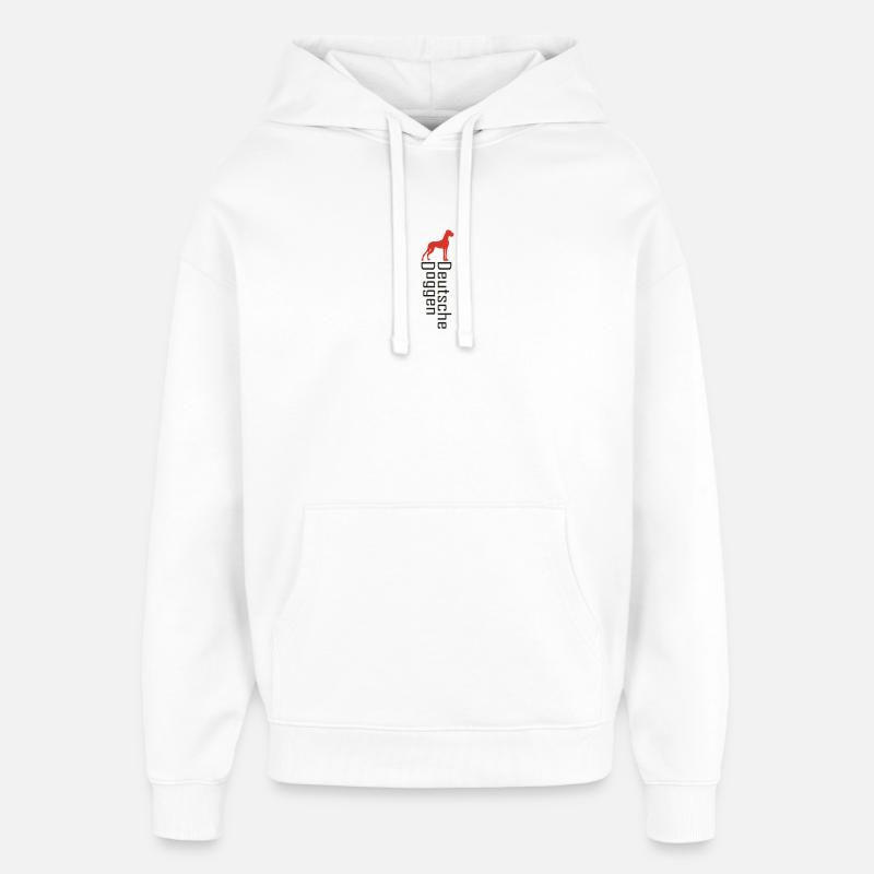 Écriture et Dane-dessus - Sweat à capuche unisexe Stanley/Stella Oversized - blanc