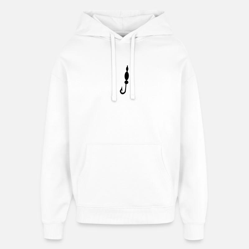 Hameçon - Sweat à capuche unisexe Stanley/Stella Oversized - blanc