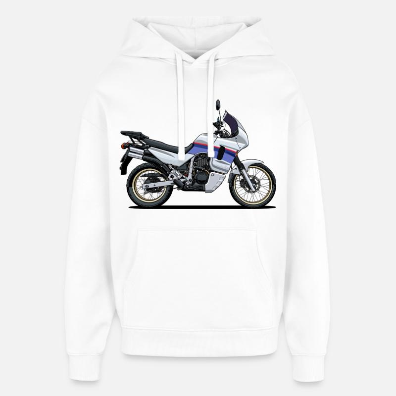 Vélo d’aventure - Sweat à capuche unisexe Stanley/Stella Oversized - blanc