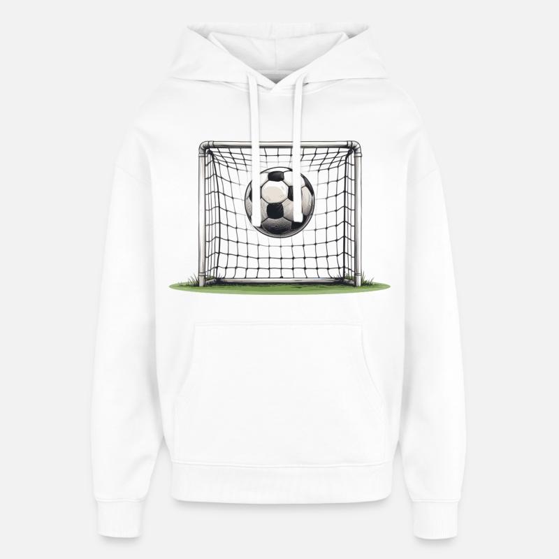 Lancer de but dans le but - Sweat à capuche unisexe Stanley/Stella Oversized - blanc