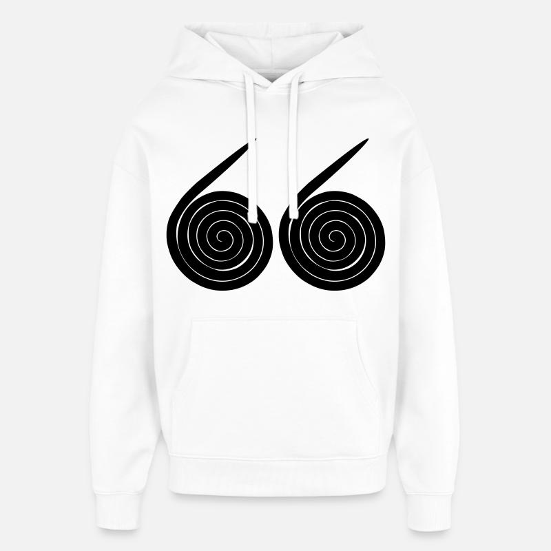 Escargots numéro 66 - Sweat à capuche unisexe Stanley/Stella Oversized - blanc