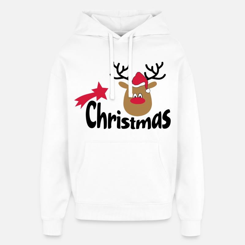 Noël - Sweat à capuche unisexe Stanley/Stella Oversized - blanc