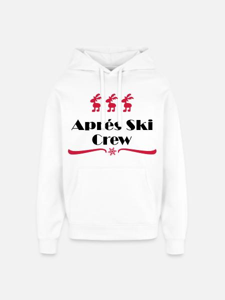 apres ski - Oversized Unisex Hoodie by Stanley/Stella - white