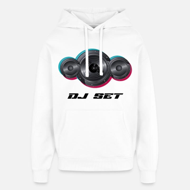 DJ - Sweat à capuche unisexe Stanley/Stella Oversized - blanc