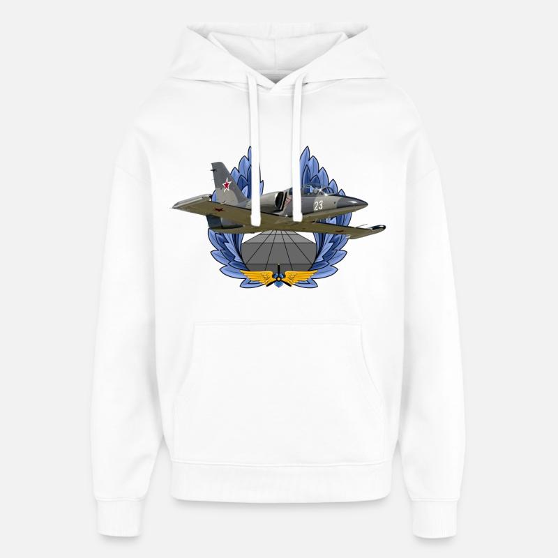 Aero L-39 Albatros - Sweat à capuche unisexe Stanley/Stella Oversized - blanc