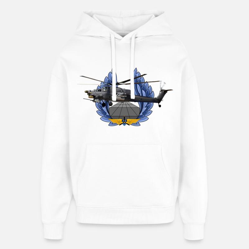 Mi-28 - Sweat à capuche unisexe Stanley/Stella Oversized - blanc