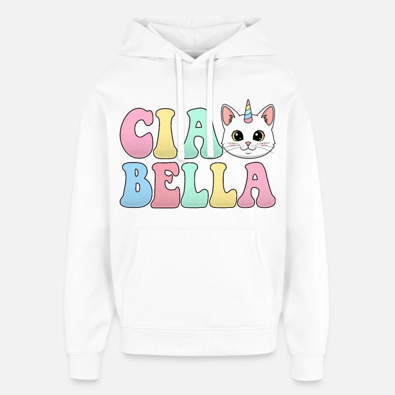 Ciao Bella - Sweat à capuche unisexe Stanley/Stella Oversized - blanc