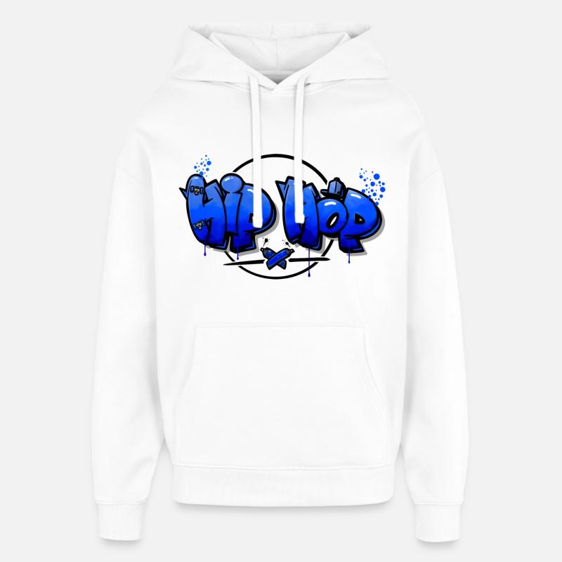 Graffiti hip hop - Sweat à capuche unisexe Stanley/Stella Oversized - blanc