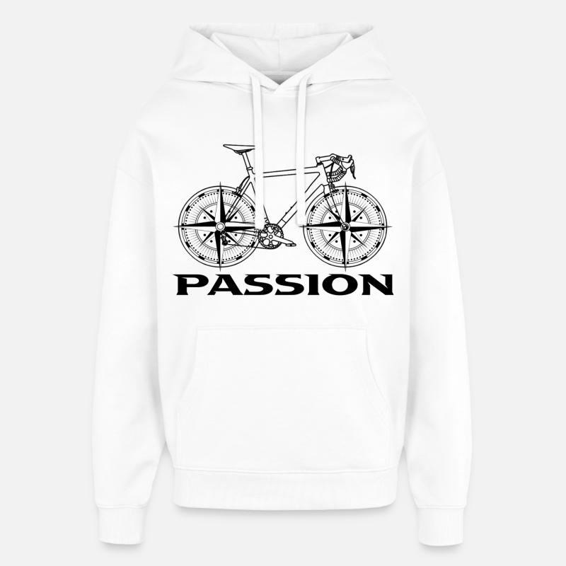 Vélo - Sweat à capuche unisexe Stanley/Stella Oversized - blanc