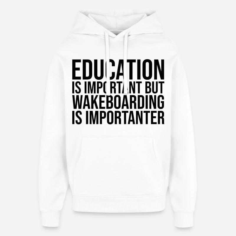 wakeboard - Sweat à capuche unisexe Stanley/Stella Oversized - blanc