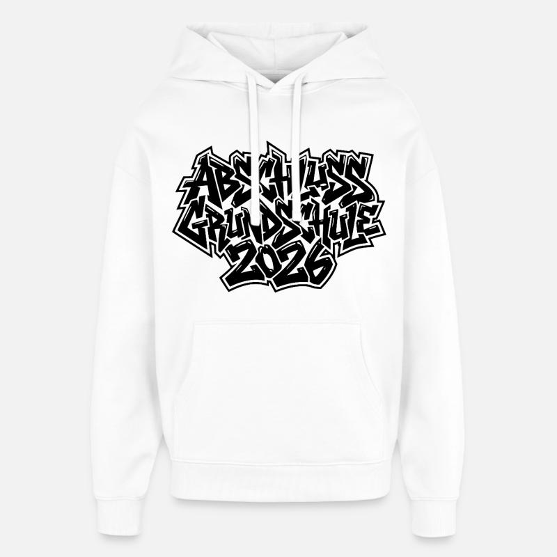 Abschluss 2026 Grundschule Graffiti - Oversized Unisex Hoodie von Stanley/Stella - Weiß