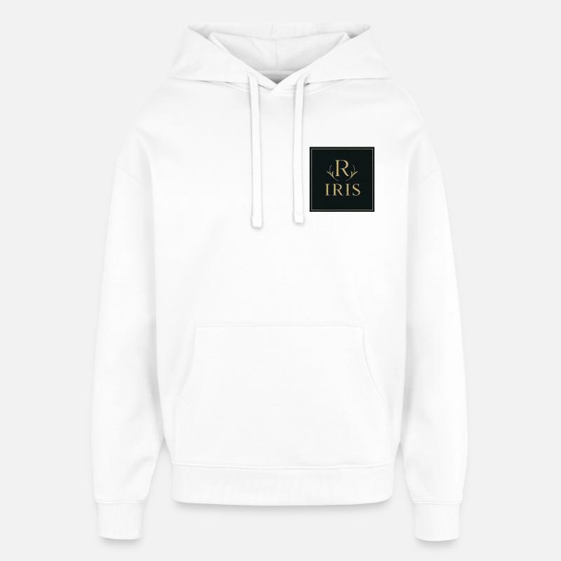 Iris Monogram Or - Sweat à capuche unisexe Stanley/Stella Oversized - blanc