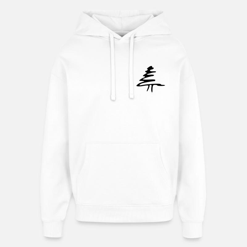 Arbre - Sweat à capuche unisexe Stanley/Stella Oversized - blanc