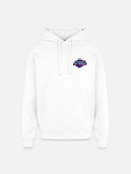 The Audacity of the Future 2025 - Oversized Unisex Hoodie by Stanley/Stella - white