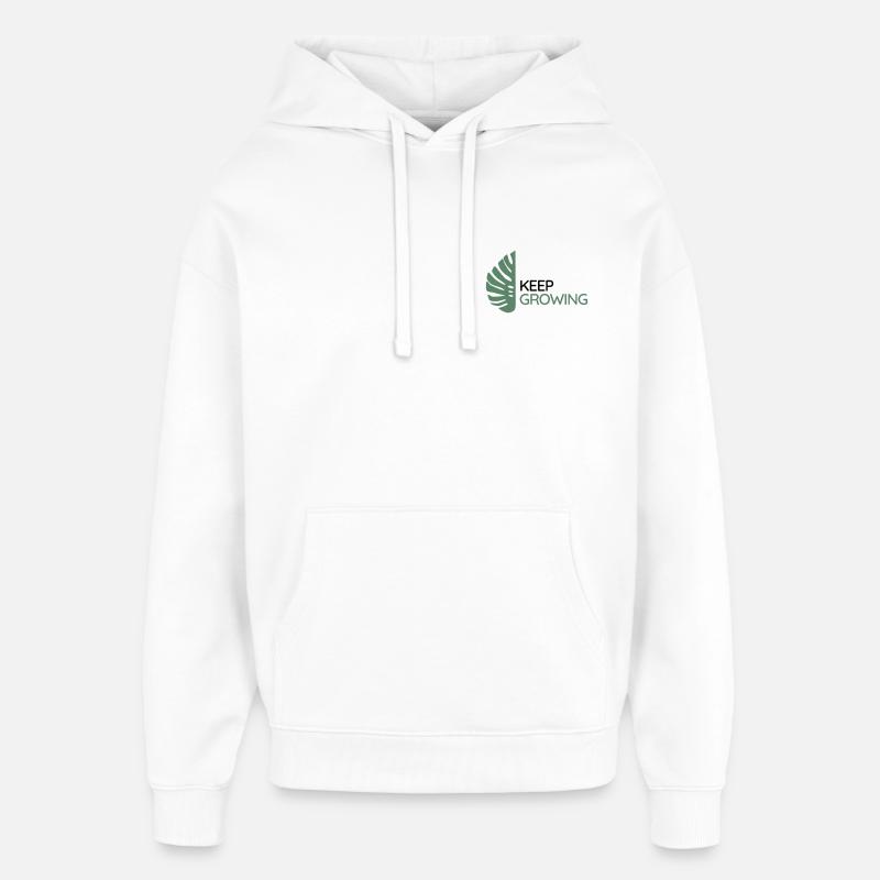 Monstera - Continue de grandir - Sweat à capuche unisexe Stanley/Stella Oversized - blanc
