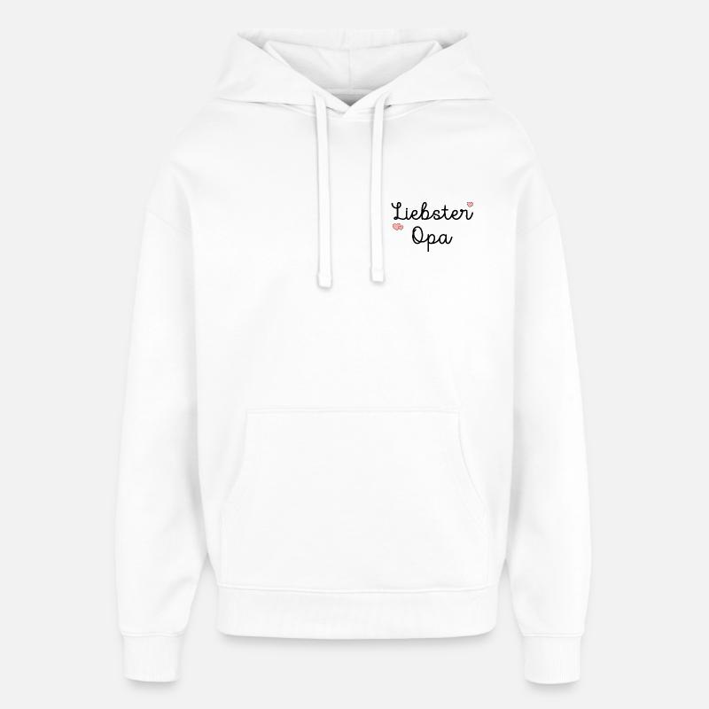 Grand-père Très Cher Papi - Sweat à capuche unisexe Stanley/Stella Oversized - blanc