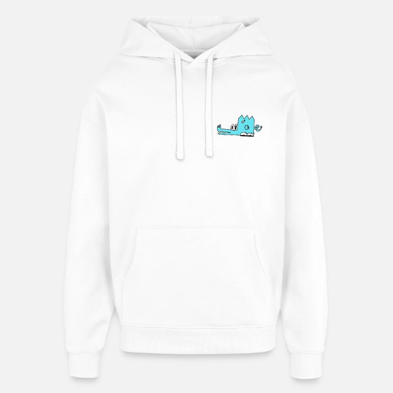 Cindor le dragon - Sweat à capuche unisexe Stanley/Stella Oversized - blanc