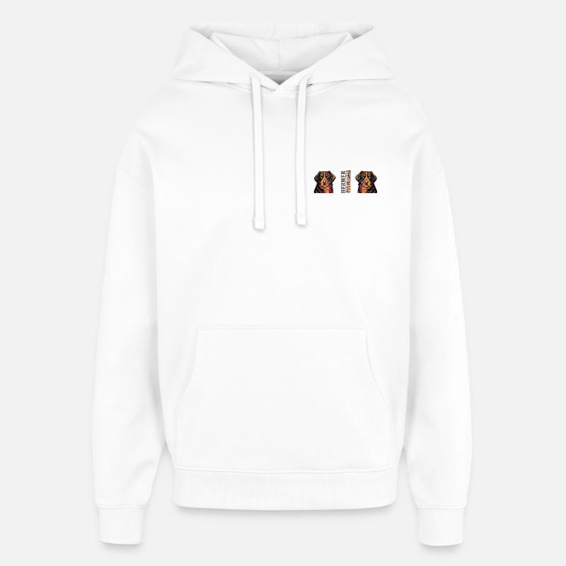 Bouvier bernois - Sweat à capuche unisexe Stanley/Stella Oversized - blanc